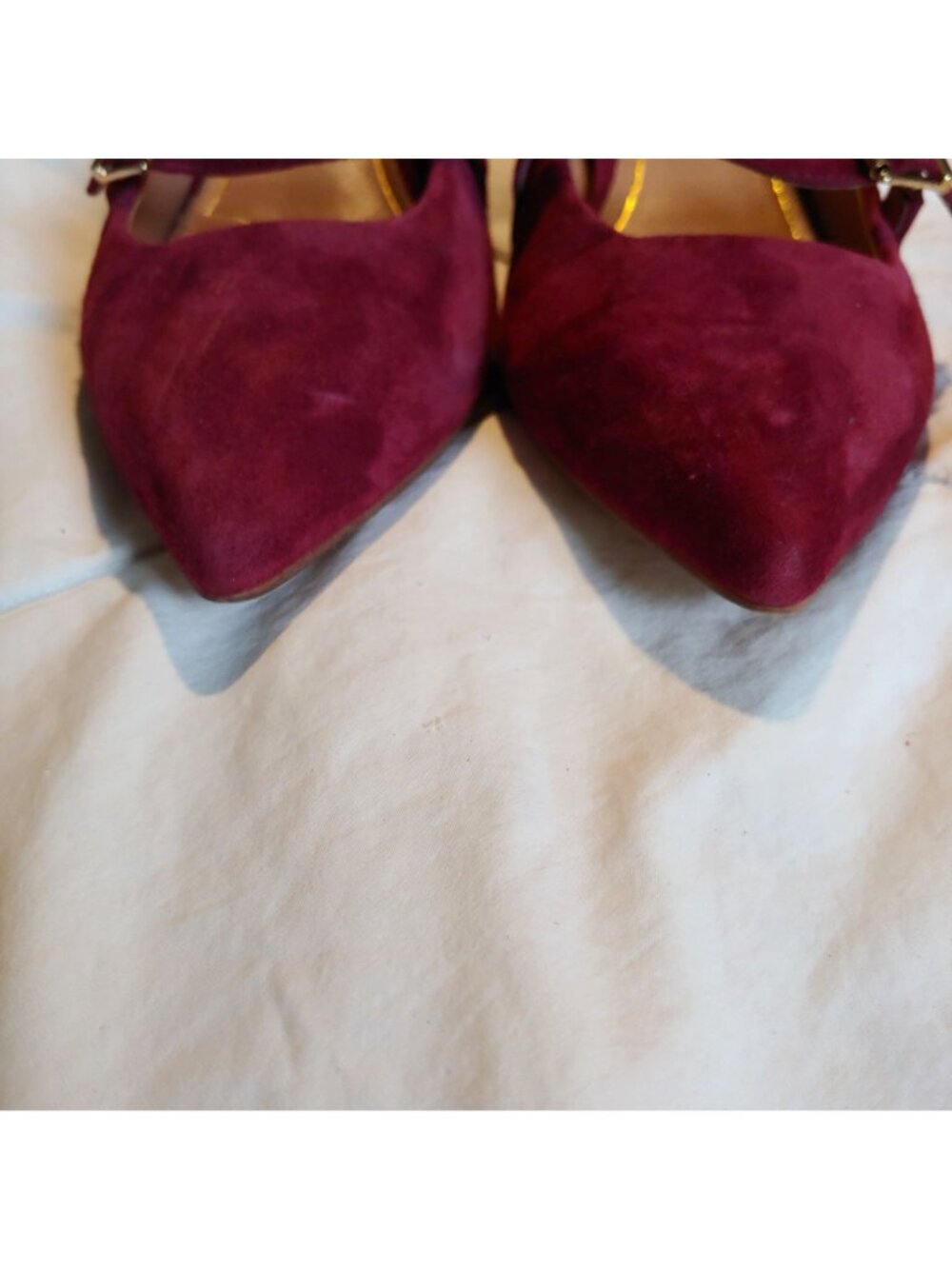 Vionic Minnie Kitten Heel Pump Burgundy Suede Arch Support Comfort Old Money 8.5 - Picture 6 of 10